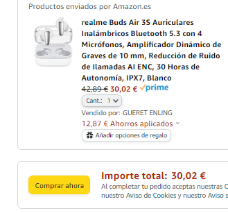 Realme Buds Air Pro Auriculares Inalámbricos Blancos con Ofertas en  Carrefour