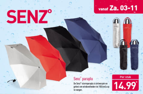 Senz° Original - Stormparaplu Ø 90 cm voor €14,99