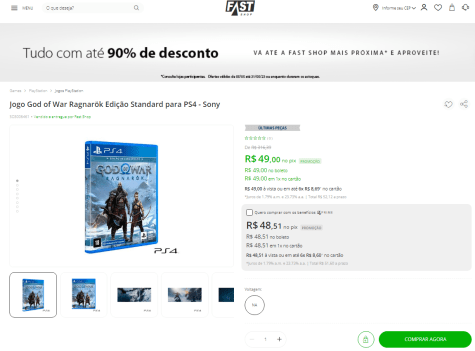 Jogo God of War Ragnarök - Edição Standard - PS4 - Games Você