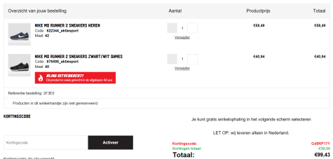 Diverse Nike MD Runner sneakers 30% korting + 10% extra korting door kortingscode Aanbiedingen