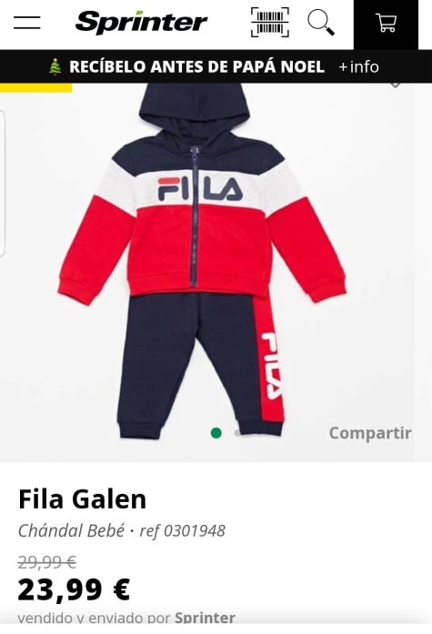 Fila Galen. Chándal para por 23,99€.