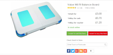 wii fit board cex