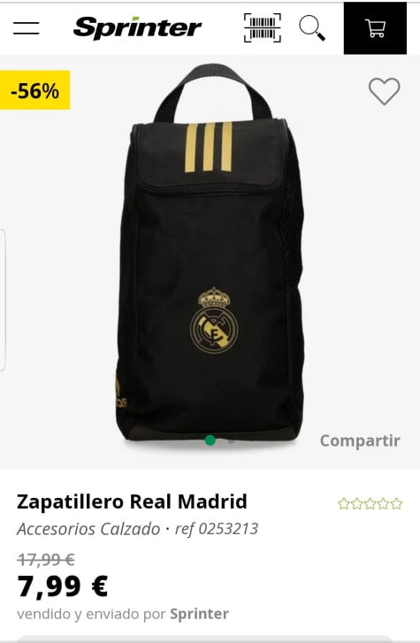 Zapatillero Real Madrid por 7,99€.