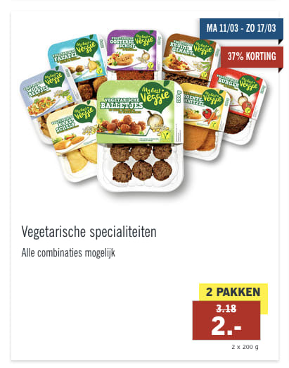 Alle Week zonder Vlees acties in één overzicht Aanbiedingen