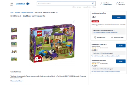 descuento lego carrefour