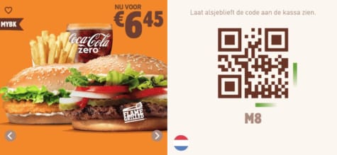 Alle Burger King kortingscodes/coupons Aanbiedingen