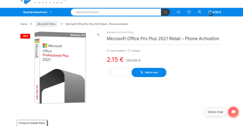 Microsoft Office 2021 por 2,15€ en Pixelcodes