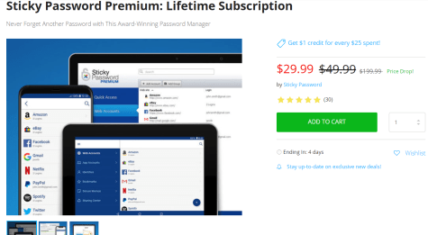 sticky password premium lifetime subscription