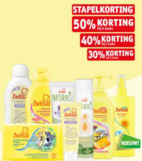 Tot 50% stapelkorting op Zwitsal producten Aanbiedingen Tot 50% stapelkorting op Zwitsal producten Aanbiedingen