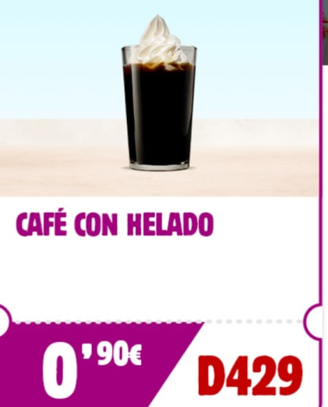 Cafe Con Helado Por Solo 0 90 En Burger King