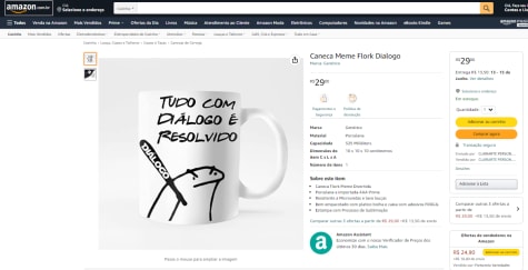 Caneca Meme Flork Dialogo