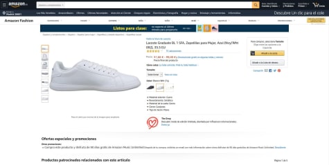 Lacoste zapatillas por 31,66€ en Amazon