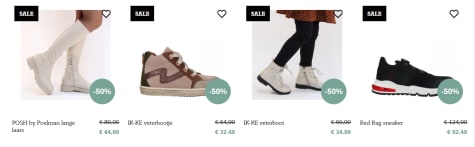 Final sale Durlinger met 50% korting en tweede paar voor €5