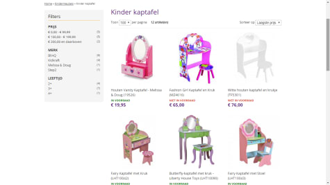 Oriënteren Faeröer Email schrijven Kinder kaptafels nu vanaf €19,95 bij Per Sempre Toys