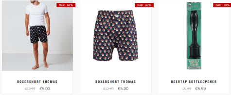 Tot 73% korting geselecteerde herenkleding en items Aanbiedingen