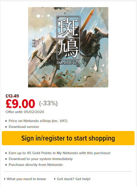 ikaruga switch price