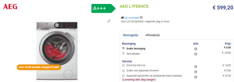 AEG L7FE84CS - Voorlader voor €599,20