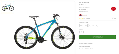 diamondback mountain bike sync 1.0