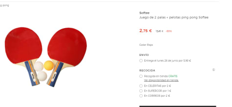 Milanuncios - Palas Ping Pong