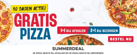 zonsopkomst Zonnig Strippen Vanaf 8 augustus bij Domino's Pizza 1+1 gratis op pizza's