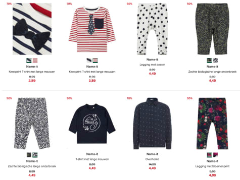 Kids kleding van Name It met 70% korting vanaf €2,69 Aanbiedingen