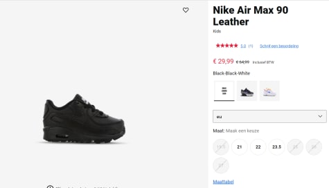 Nike Air Max 90 LTR Schoenen voor baby's/peuters voor €29,99 bij Footlocker