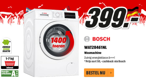 WAT28461NL Serie 6 - Wasmachine voor €399 dmv cashback