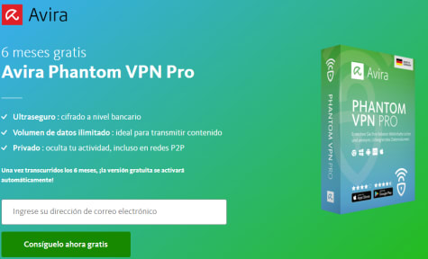 ventilación Desventaja Carrera 6 meses de Avira Phantom VPN Pro - GRATIS