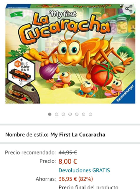 Comprar My First La Cucaracha Juego de Mesa Ravensburger