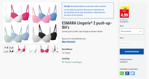 C&a minimizer-bh - BH online kopen, Lage prijs