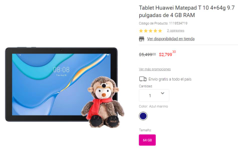 Tablet Huawei MatePad T 10 32GB Azul Marino