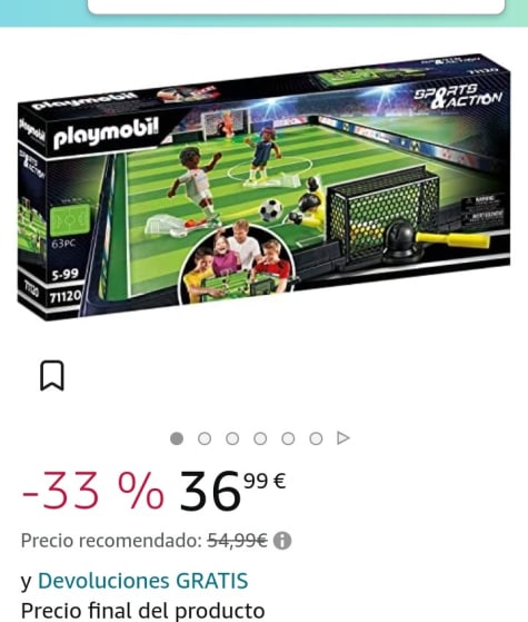 PLAYMOBIL 71120 CAMPO DE FUTBOL