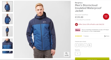 men's stormcloud insulated jacket