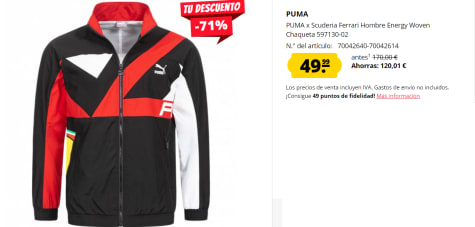 Milanuncios - chaqueta Ferrari