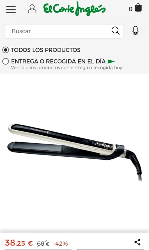 Plancha de Pelo Remington S9500