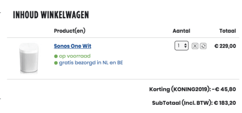 20% korting op alles bij PlatteTV (Incl. Sonos) door kortingscode Aanbiedingen