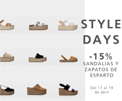 Descuentos del 15% en sandalias y esparto Ulanka