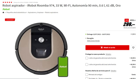 ROOMBA ASPIRADOR ROBOT 974 Wifi