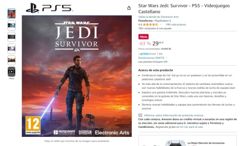 Star Wars Jedi: Survivor - PS5 - Videojuegos Castellano 