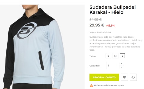 Sudadera Bullpadel Karakal