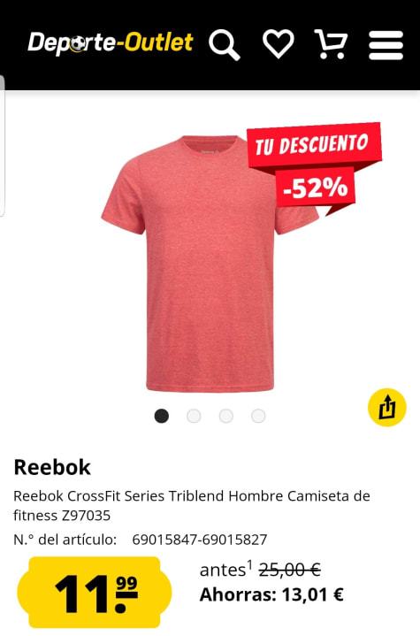 Reebok Crossfit - Camiseta para hombre