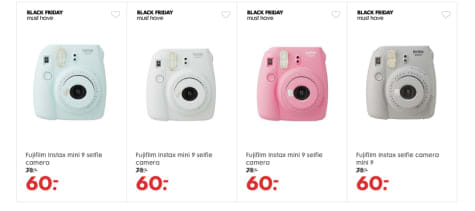 atomair kam Vervullen Fujifilm Instax mini 9 selfie camera voor €60