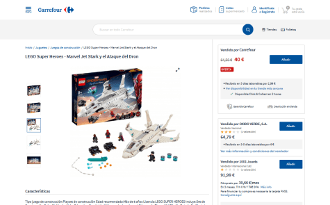 lego spiderman carrefour