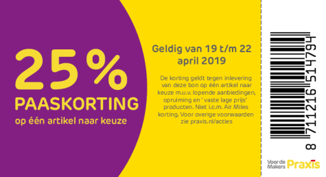 25% korting op één artikel naar keuze Aanbiedingen