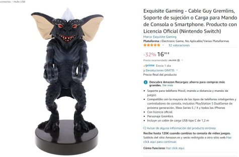 Chollo! Soporte Cable Guy Gremlin sólo 16.99 euros. - Blog de Chollos