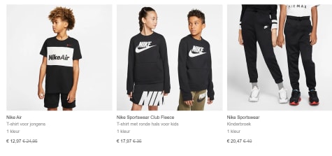 Tot 50% korting op kinderkleding en schoenen Aanbiedingen