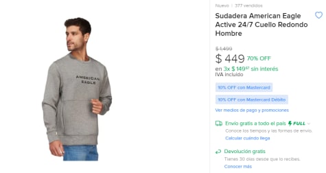 Sudadera Sin Manga de hombre: hasta el 70 % de descuento