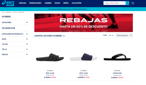 codigo descuento asics outlet