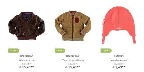 Sale bij Limango tot 94% korting+ €5 korting d.m.v code Aanbiedingen