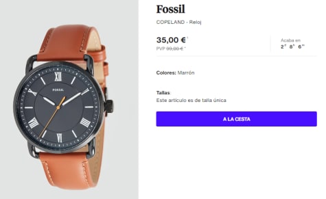 Reloj Hombre Fossil Copeland 42mm